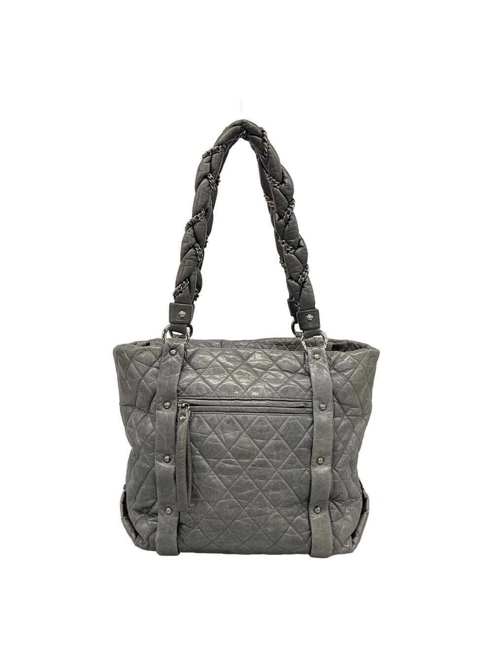 Chanel Matelasse Gray Vintage Calf #358024C14B